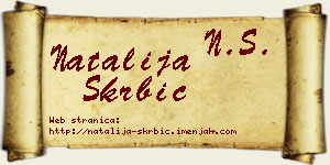 Natalija Škrbić vizit kartica
